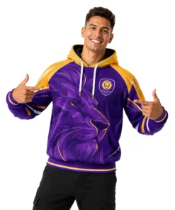 Orlando City Soccer Hoodie Custom Dynamic Lion Design