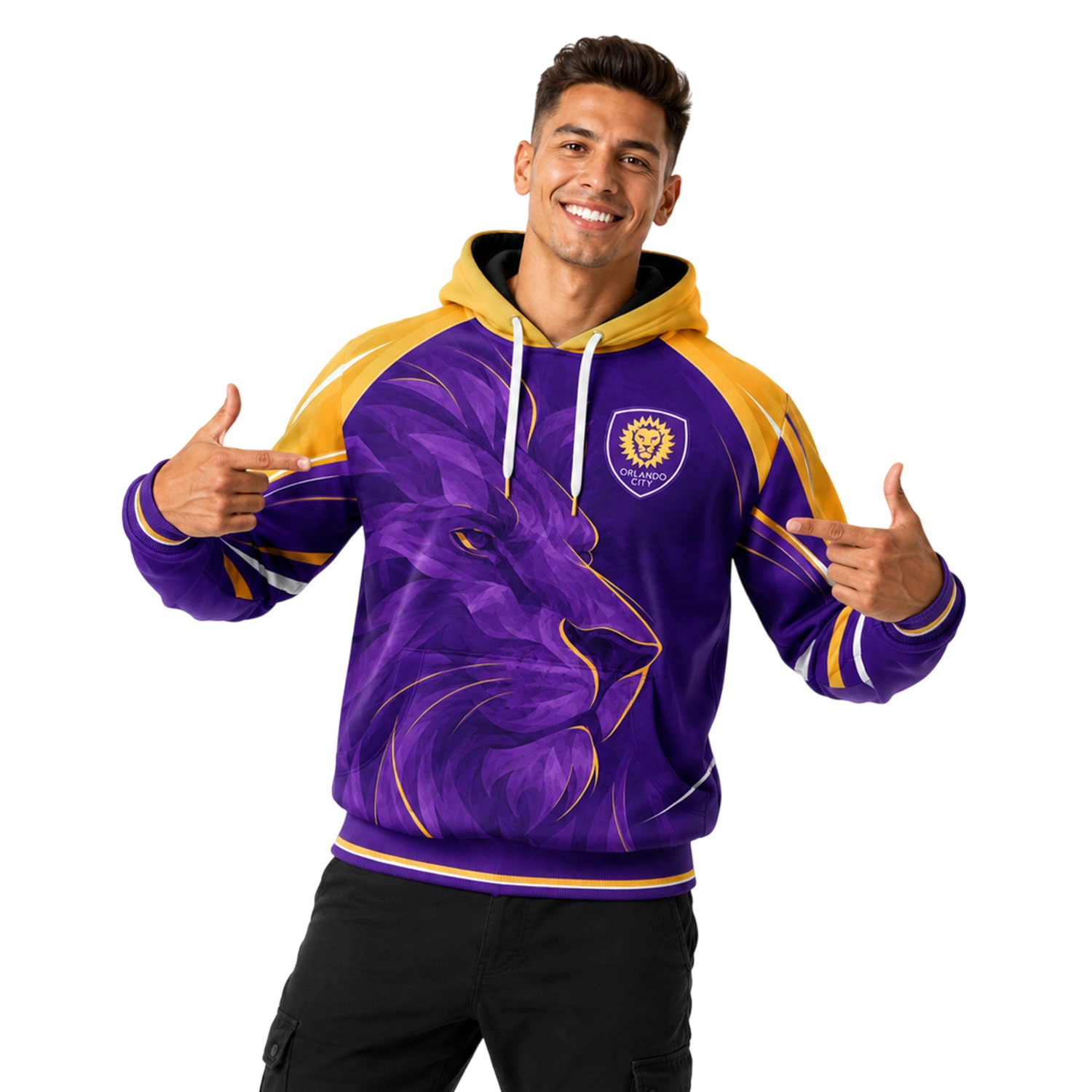Orlando City Soccer Hoodie Custom Dynamic Lion Design