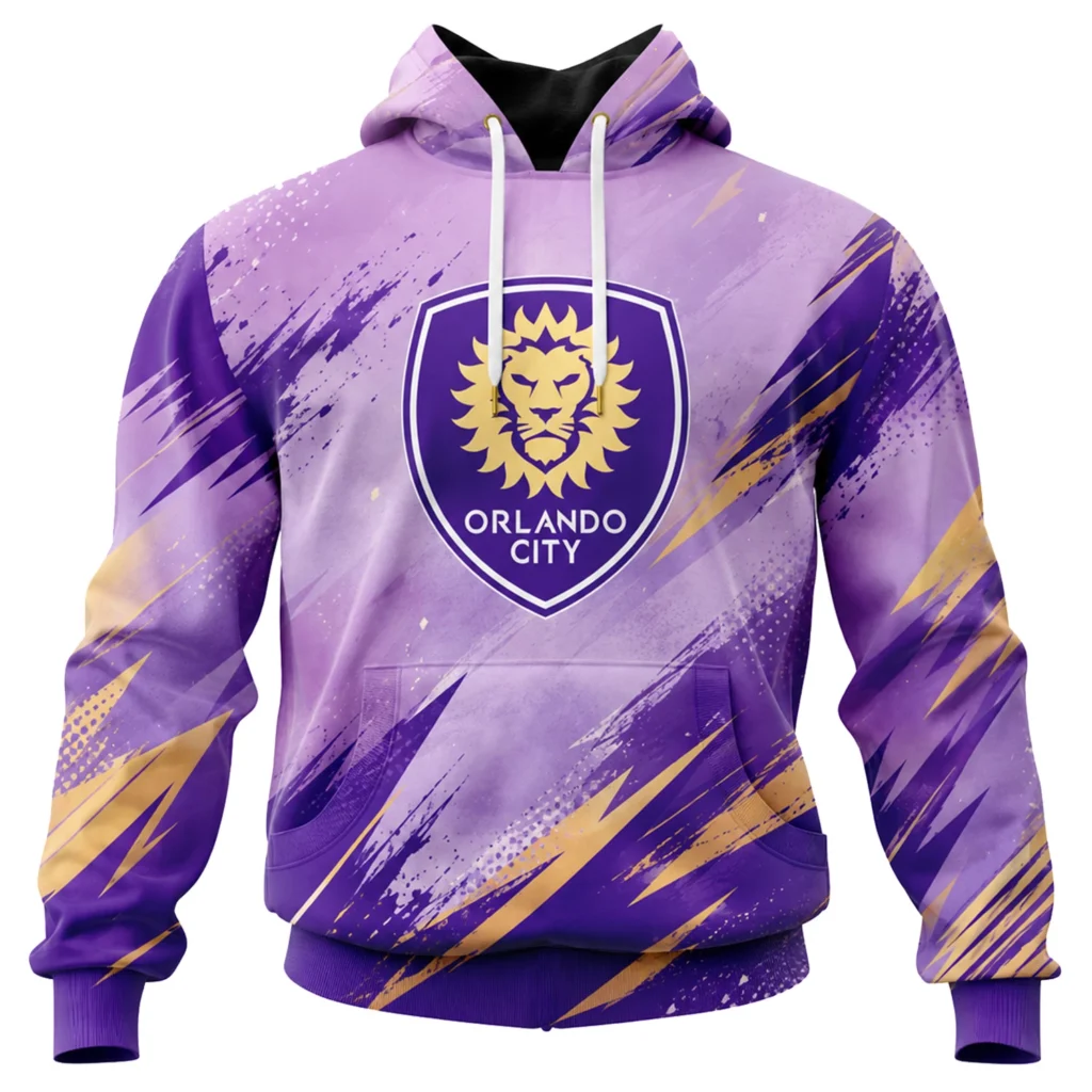 Orlando Soccer Hoodie Custom Stunning Purple Design