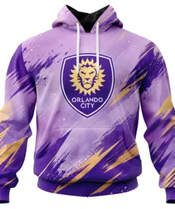 Orlando Soccer Hoodie Custom Stunning Purple Design