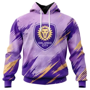 Orlando Soccer Hoodie Custom Stunning Purple Design