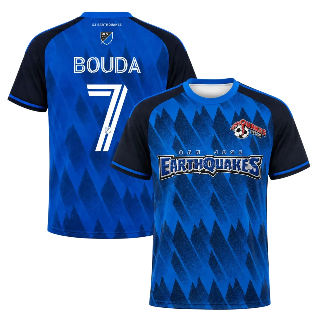 Ousseni Bouda SJ Earthquakes Jersey Ultimate Blue Graphic