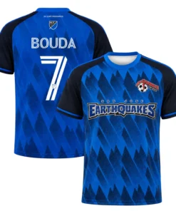 Ousseni Bouda SJ Earthquakes Jersey Ultimate Blue Graphic