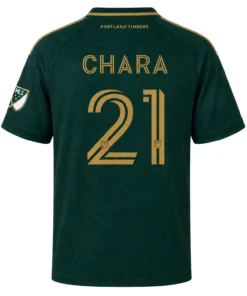 Portland Timbers Chara Jersey – Elite Green Gold Style