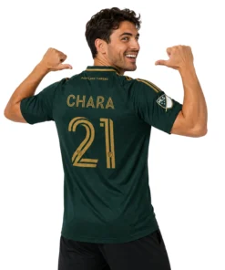 Portland Timbers Chara Jersey – Elite Green Gold Style