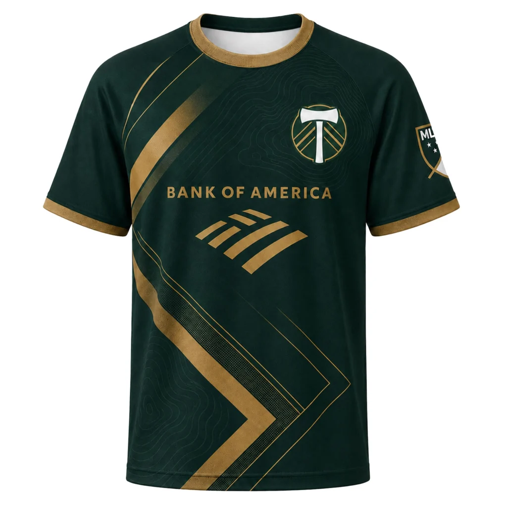 Portland Timbers Da Costa Jersey Remarkable Gold Stripe