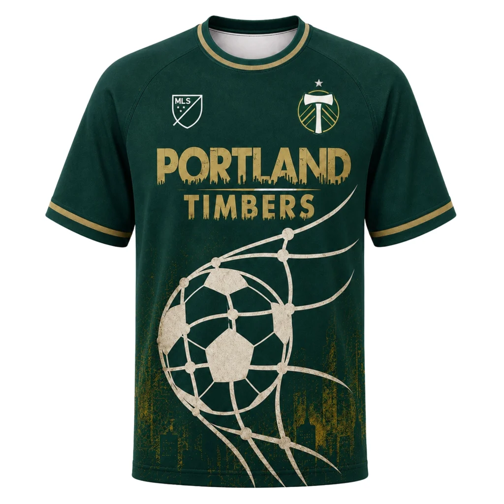 Portland Timbers Green Jersey – Vibrant Goal Graphic