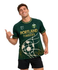 Portland Timbers Green Jersey – Vibrant Goal Graphic