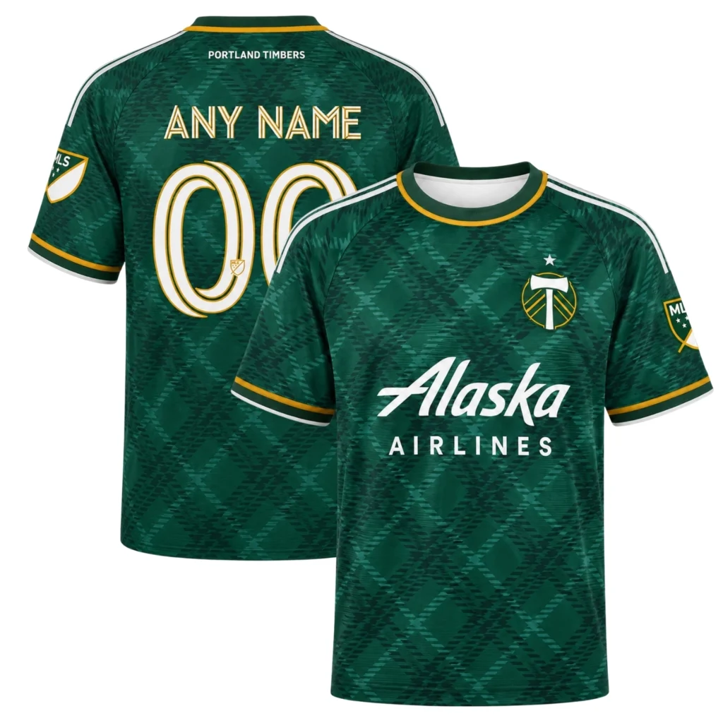 Portland Timbers Home Jersey Brilliant Green Argyle