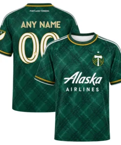 Portland Timbers Home Jersey Brilliant Green Argyle