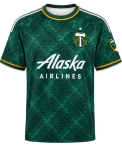 Portland Timbers Home Jersey Brilliant Green Argyle