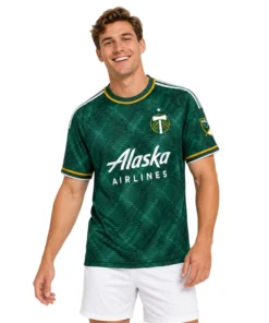 Portland Timbers Home Jersey Brilliant Green Argyle