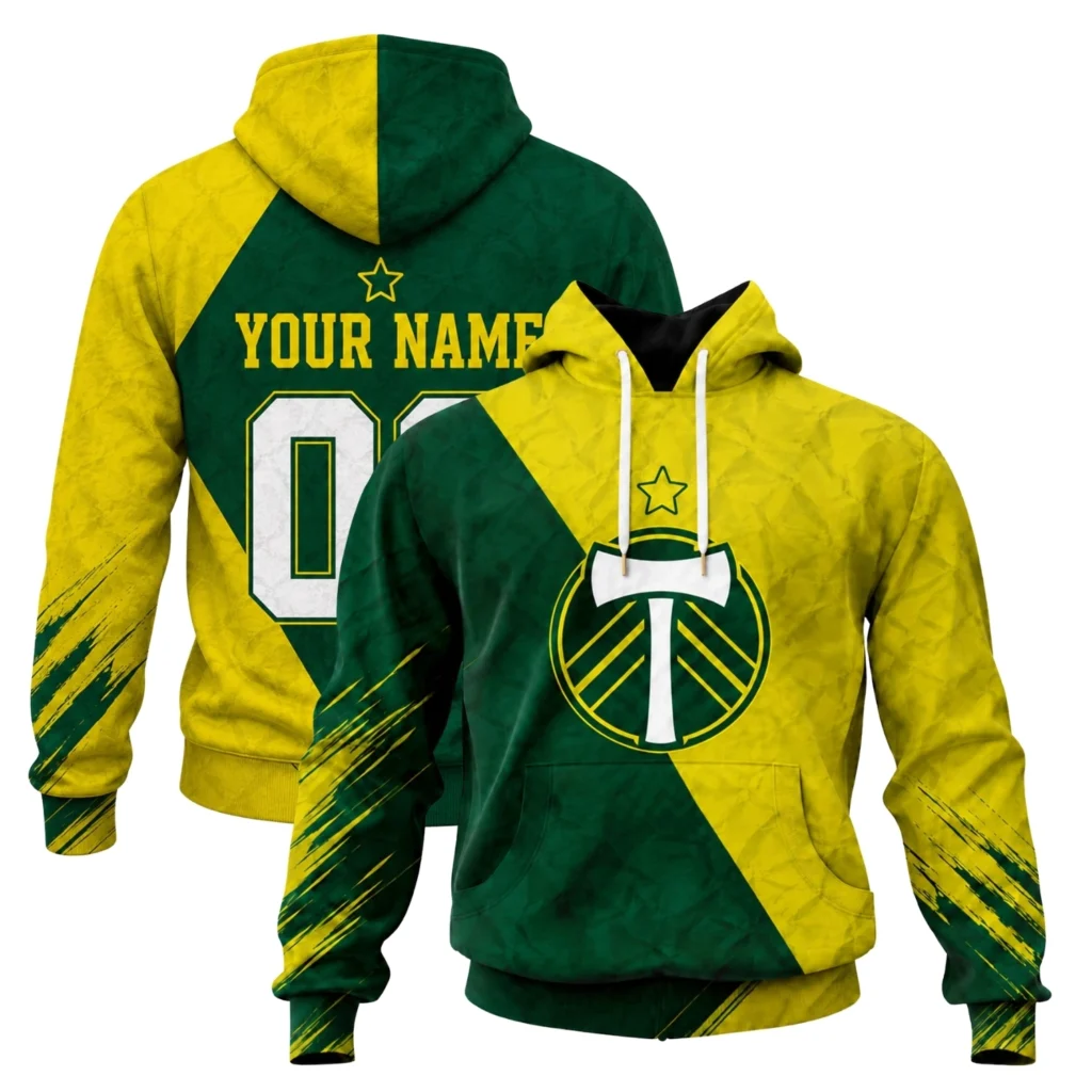Portland Timbers Hoodie Custom Bold Green Gold Style