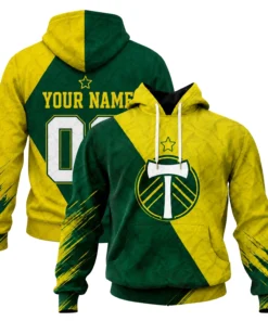 Portland Timbers Hoodie Custom Bold Green Gold Style