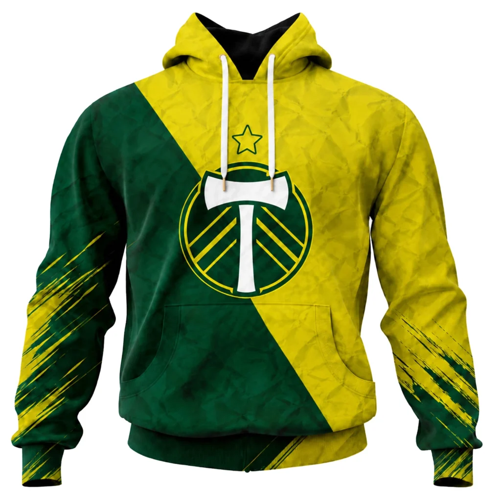 Portland Timbers Hoodie Custom Bold Green Gold Style
