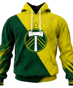 Portland Timbers Hoodie Custom Bold Green Gold Style