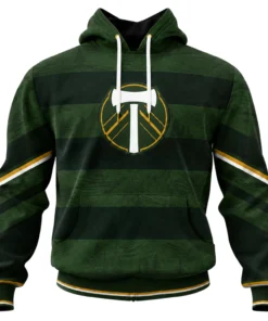 Portland Timbers Hoodie Custom Exclusive Forest Stripe