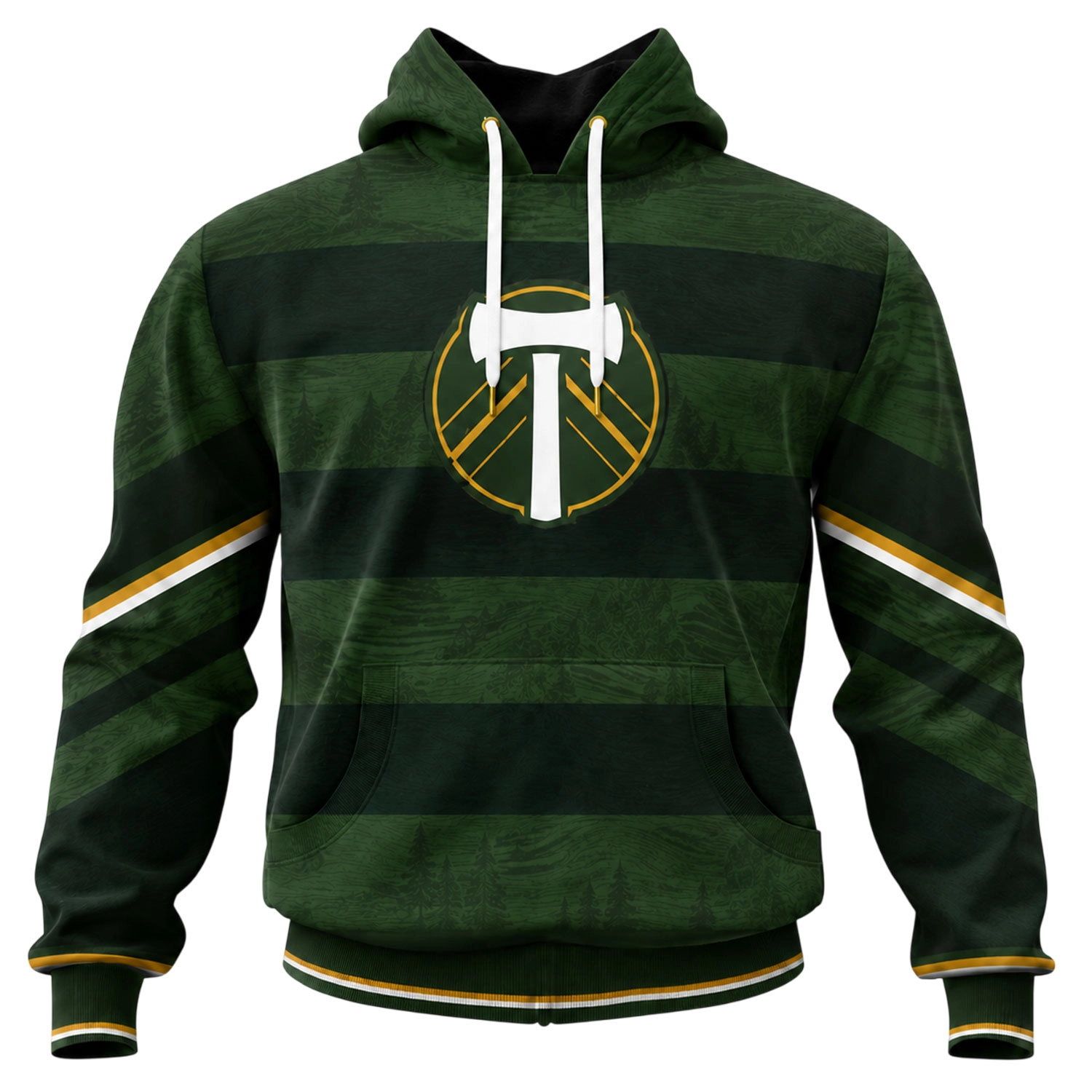 Portland Timbers Hoodie Custom Exclusive Forest Stripe