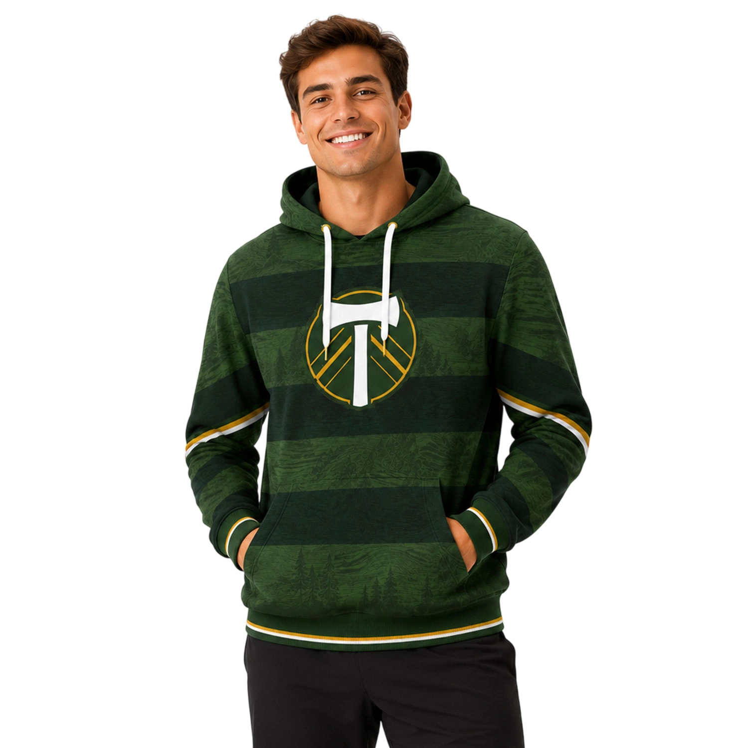 Portland Timbers Hoodie Custom Exclusive Forest Stripe