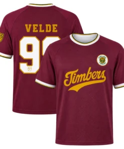 Portland Timbers Kristoffer Velde Jersey Remarkable Burgundy
