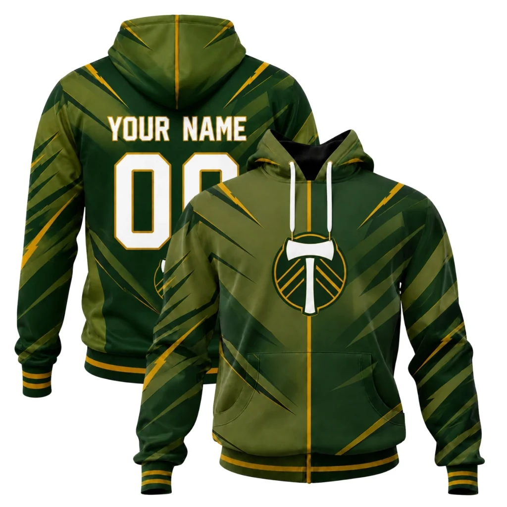 Portland Timbers MLS Hoodie Custom Bold Green Style