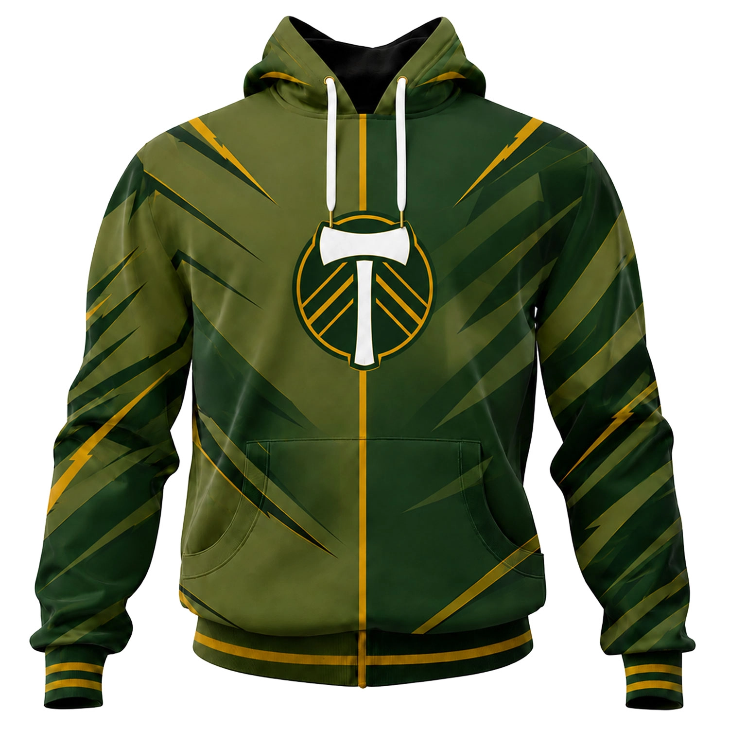 Portland Timbers MLS Hoodie Custom Bold Green Style