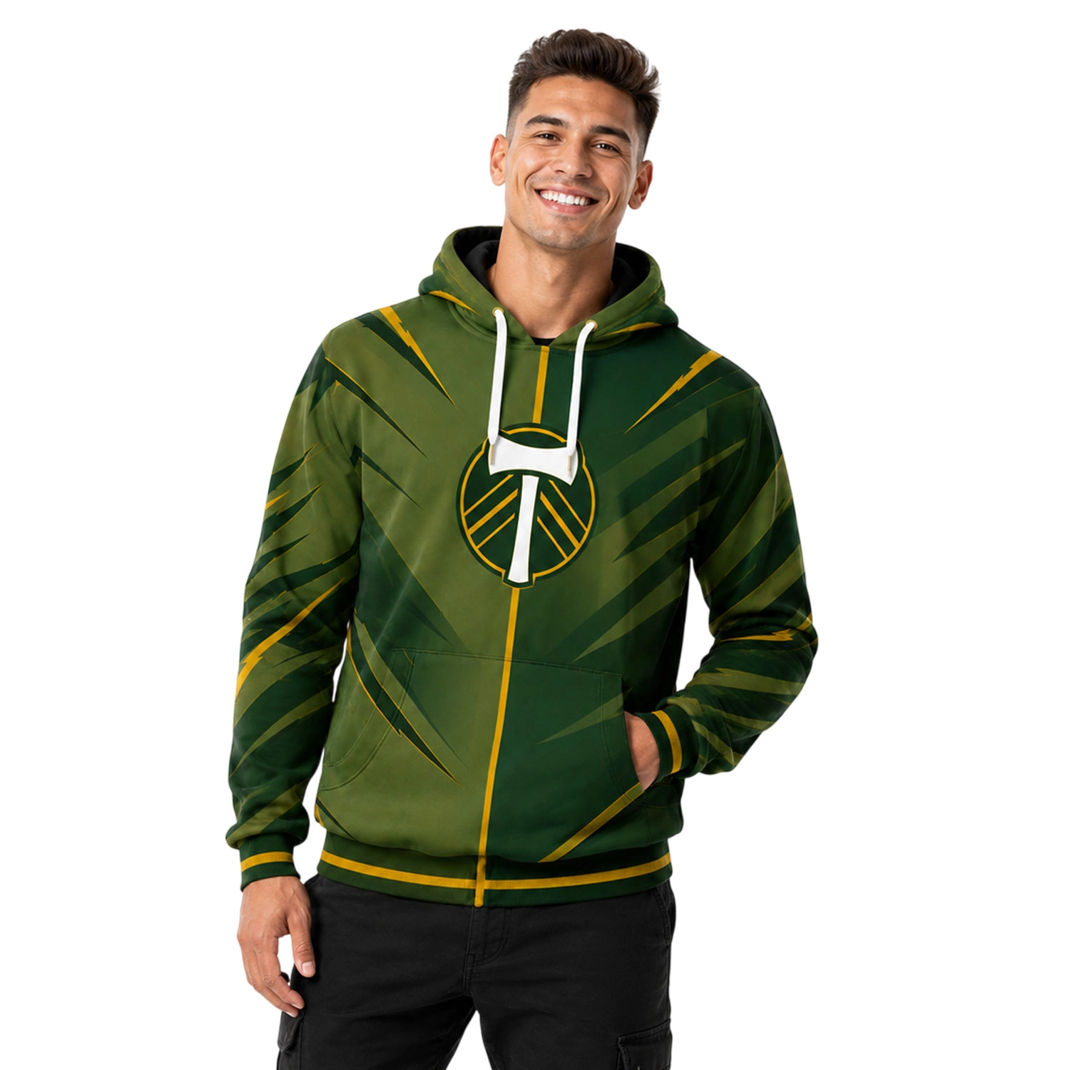 Portland Timbers MLS Hoodie Custom Bold Green Style
