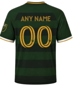 Portland Timbers Retro Jersey Stunning Green Stripe