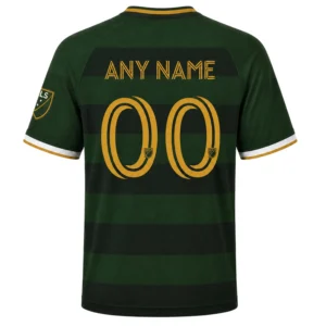 Portland Timbers Retro Jersey Stunning Green Stripe