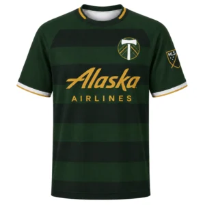 Portland Timbers Retro Jersey Stunning Green Stripe