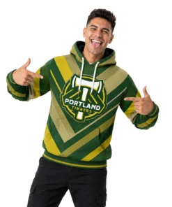 Portland Timbers Soccer Hoodie Custom Dynamic Green Style