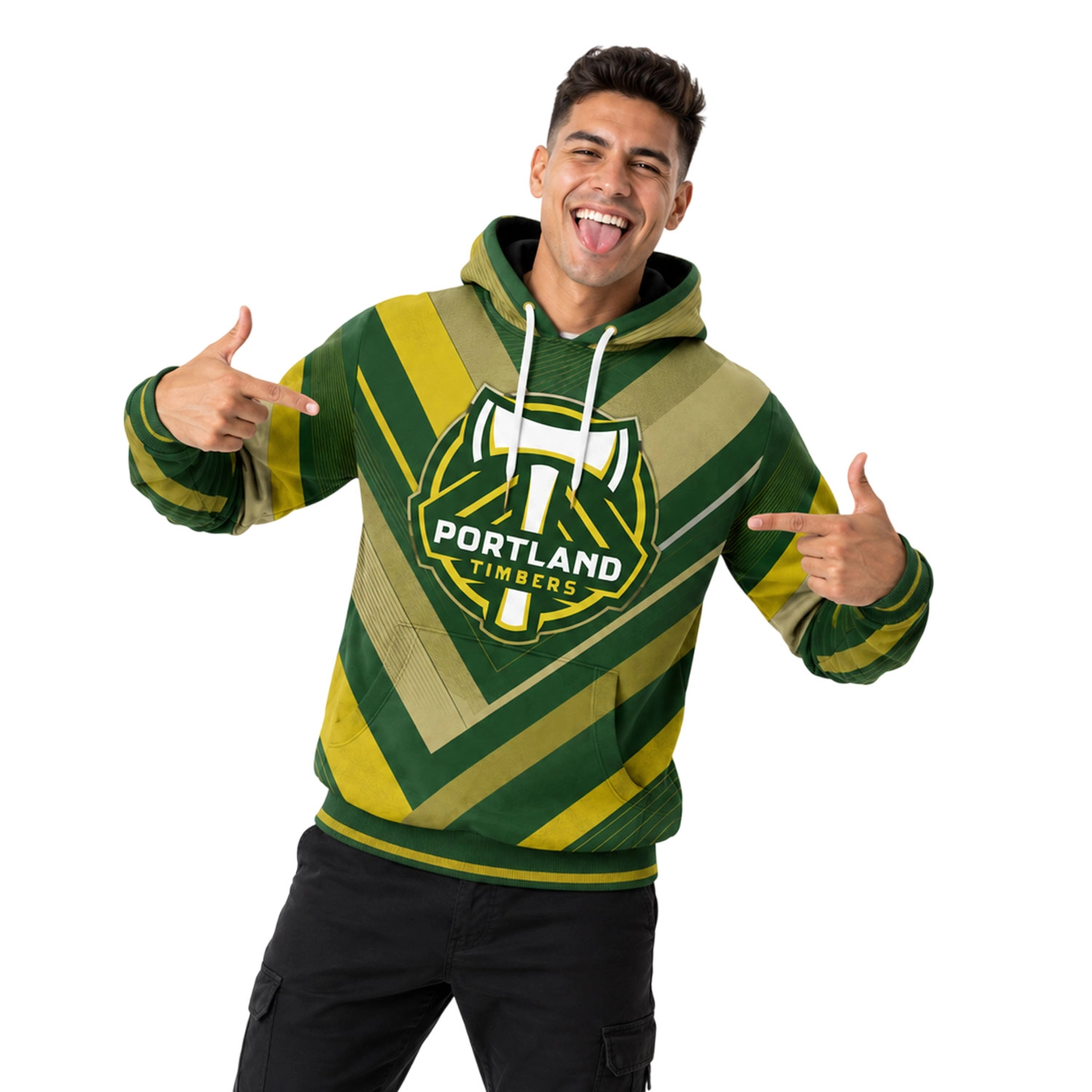 Portland Timbers Soccer Hoodie Custom Dynamic Green Style