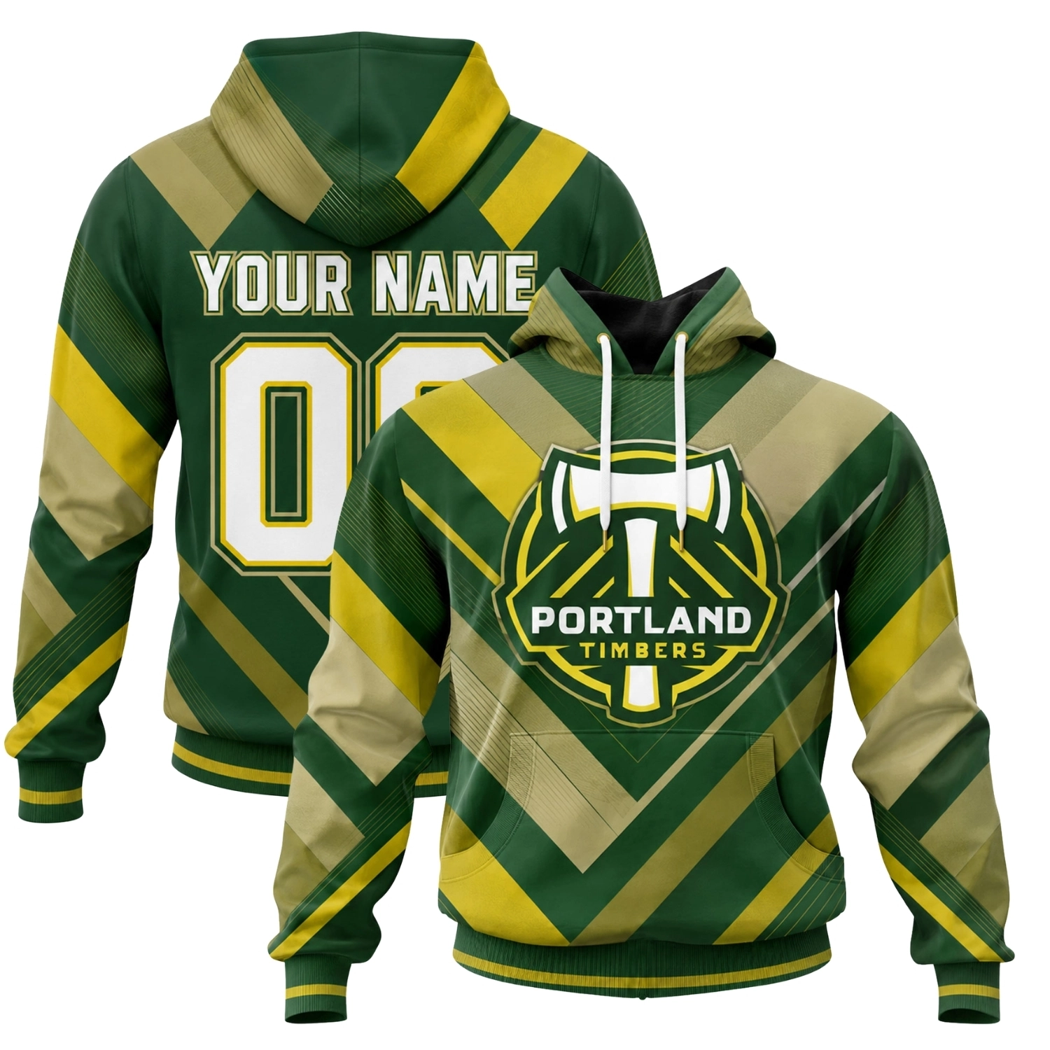 Portland Timbers Soccer Hoodie Custom Dynamic Green Style