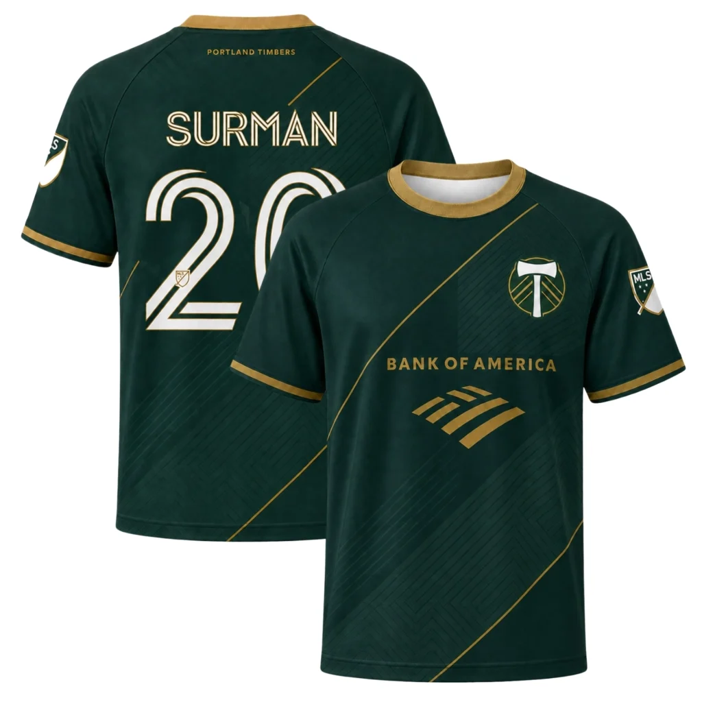 Portland Timbers Surman Jersey Dynamic Green Design