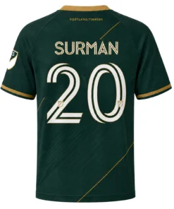 Portland Timbers Surman Jersey Dynamic Green Design