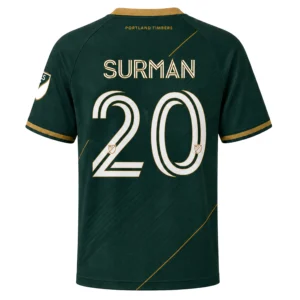 Portland Timbers Surman Jersey Dynamic Green Design