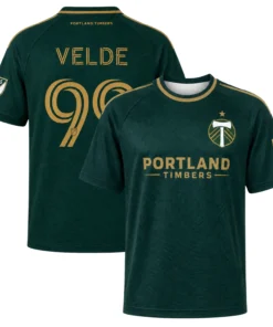Portland Timbers Velde Jersey Stunning Green Gold Design