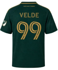 Portland Timbers Velde Jersey Stunning Green Gold Design