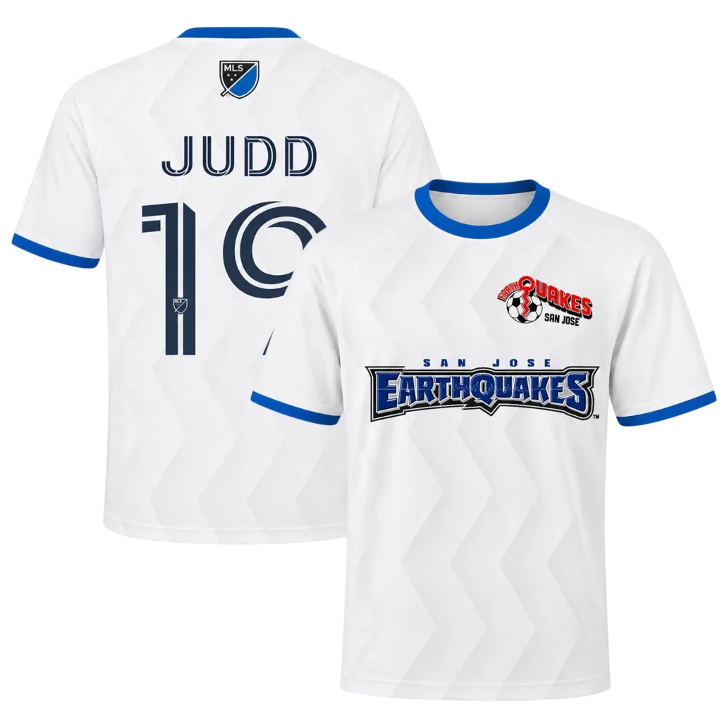 Preston Judd San Jose Earthquake Jersey Essential White Shirt
