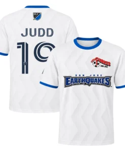 Preston Judd San Jose Earthquake Jersey Essential White Shirt