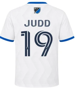 Preston Judd San Jose Earthquake Jersey Essential White Shirt