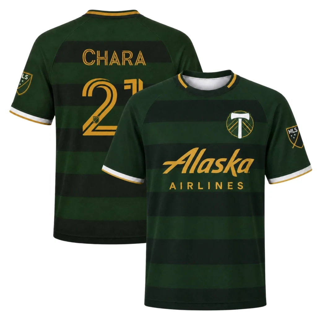 PTFC Diego Chara Jersey Exclusive Green Stripe Style