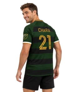 PTFC Diego Chara Jersey Exclusive Green Stripe Style