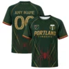 PTFC Jersey – Dynamic Spiderman Green Gold Style