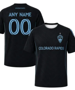 Rapids Soccer Jersey Custom – Dynamic Black & Blue