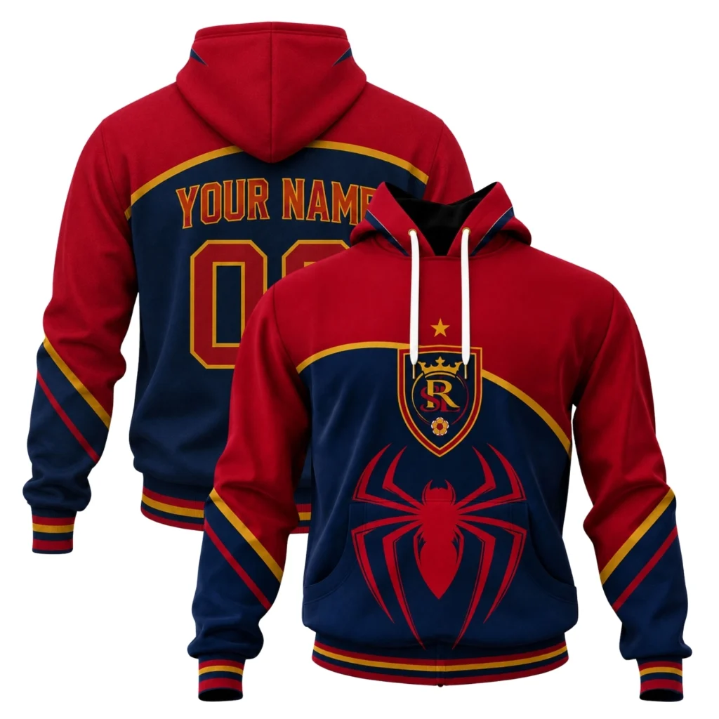 Real Salt Lake Custom Hoodie Spiderman Exclusive Style