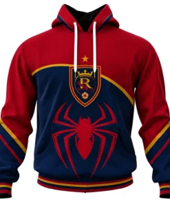 Real Salt Lake Custom Hoodie Spiderman Exclusive Style
