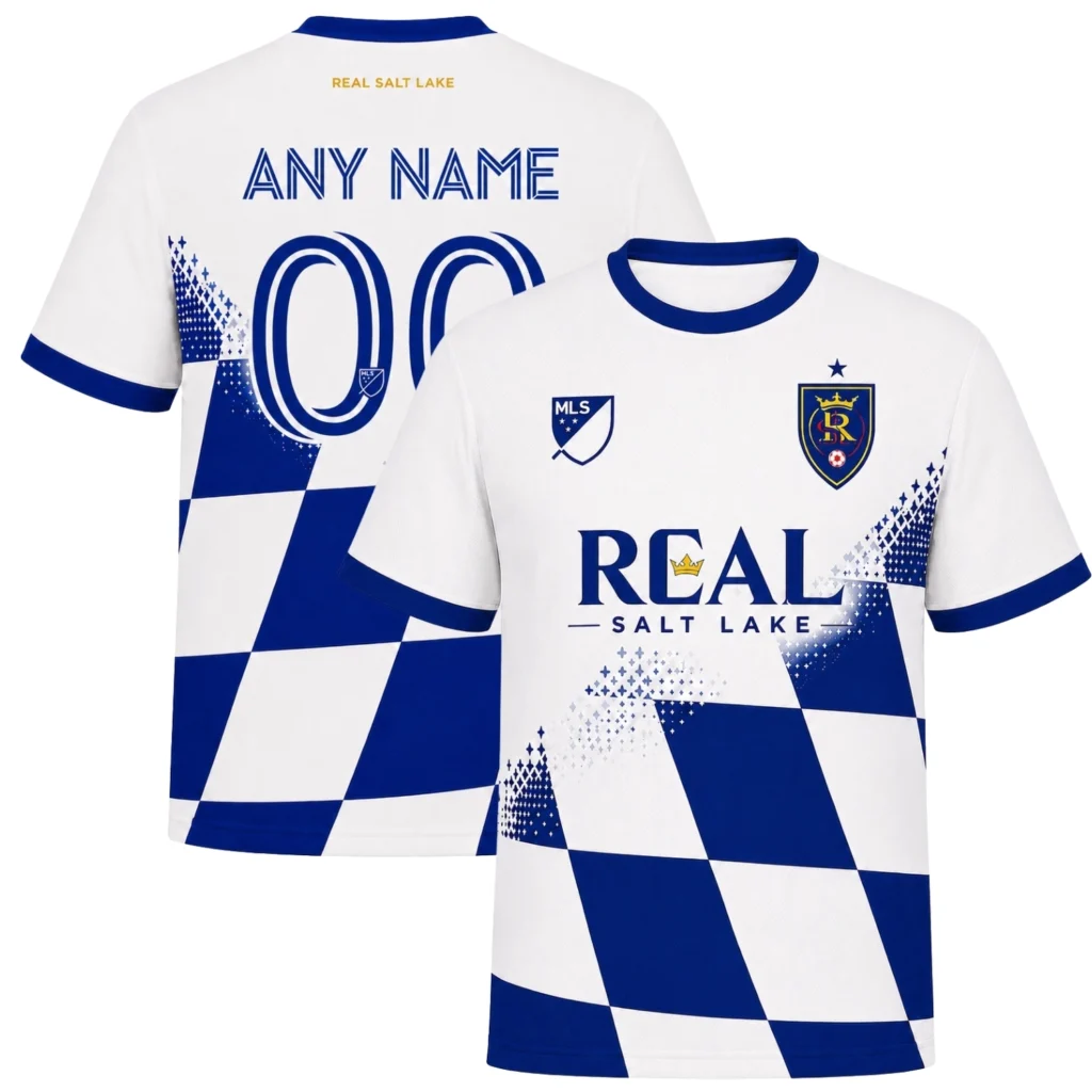 Real Salt Lake Soccer Jersey Custom – Exclusive Blue Grid Style