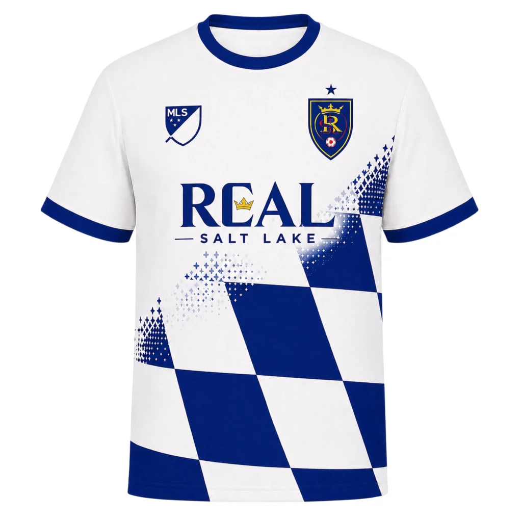 Real Salt Lake Soccer Jersey Custom – Exclusive Blue Grid Style