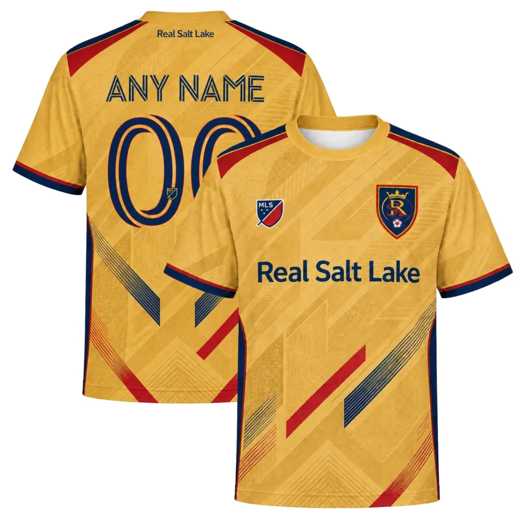 Real Salt Lake Soccer Jersey – Dynamic Gold Design